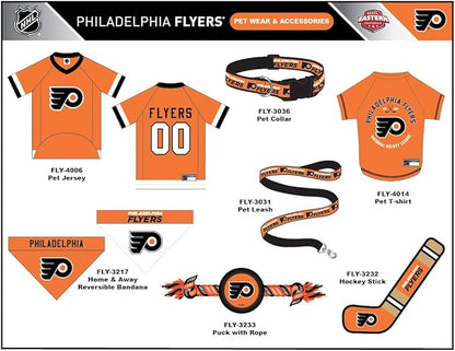 Pets First NHL Philadelphia Flyers Tee Shirt for Dogs & Cats, Medium. - are You A Hockey Fan? Let Your Pet Be an NHL Fan Too!