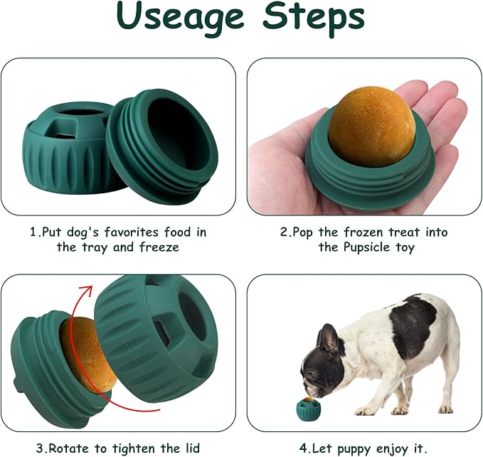 Dog chew Toy Fillable Dog Toy Frozen Dog Treat Toy Long-Lasting Interactive Dog Toy