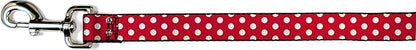 Buckle-Down Pet Leash - Minnie Mouse Polka Dots Red/White - 6 Feet Long - 1/2" Wide
