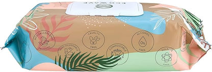 Pet Wipes, 100% Compostable Dog & Cat Grooming and Cleansing Wipes, 100 Wipes