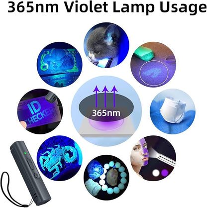 YYLUUT Anti Bark Device for Dogs,Ultrasonic Dog Bark Deterrent Devices,Dog Training & Behavior Aids,Portable Mini 365nm UV Detector for Dog/Cat Urine/Cat Moss