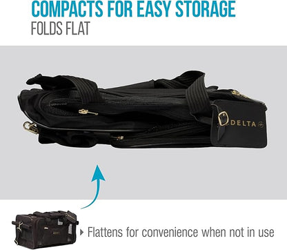 Sherpa Delta Airlines Travel Pet Carrier, Airline Approved & Guaranteed On Board - Black, Medium