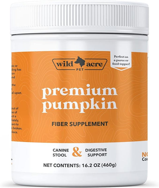 Pumpkin Powder for Dogs - No More Diarrhea or Scoots! - Digestive Puree Treat or Food Topper - Fiber Supplement for Dogs with Prebiotics, 16oz
