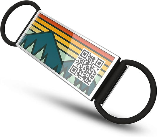 QR Code Dog Tag,Silent Dog Tags Personalized for Pets, Slide On Dog Tag,Custom Dog Name ID Tags Personalized Noiseless Dog and Cat Tags-Free Online&Scan QR Receive Instant Location Alert Email