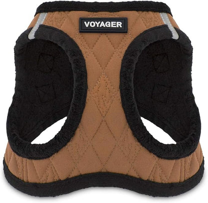 Voyager Step-In Plush Dog Harness – Soft Plush, Step In Vest Harness for Small and Medium Dogs by Best Pet Supplies - Harness (Beige Plush), XL (Chest: 20.5 - 23")