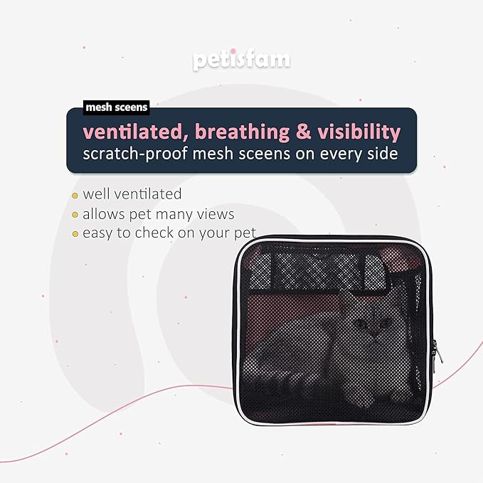 Top Load Pet Carrier for Large and Medium Cats, Small Dogs. Easy to get cat in, carry, storage, clean and escape Proof (Pink)