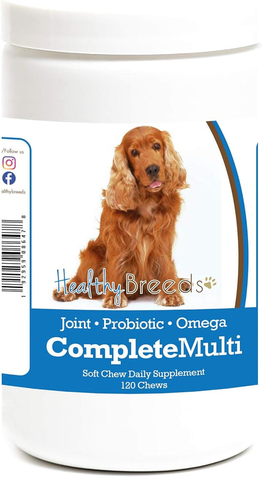 Healthy Breeds Cocker Spaniel All in One Multivitamin Soft Chew 120 Count