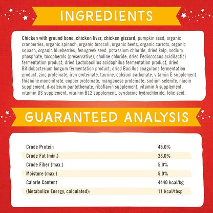 Stella & Chewy’s Freeze-Dried Raw Marie's Magical Dinner Dust – Protein Rich, Grain Free Dog & Puppy Food Topper – Cage-Free Chicken Recipe – 7 oz Bag