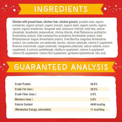 Stella & Chewy’s Freeze-Dried Raw Marie's Magical Dinner Dust – Protein Rich, Grain Free Dog & Puppy Food Topper – Cage-Free Chicken Recipe – 7 oz Bag