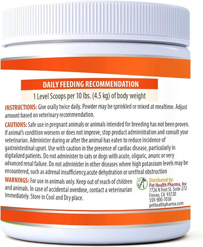 RenaCare K is for Renal K (Potassium Gluconate) Potassium Supplement Powder for Dogs and Cats, (4 oz) with Chicken Liver Flavor - 215 Level Scoop (Made is U.S.A)