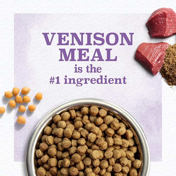 NUTRO Limited Ingredient Diet Adult Dry Dog Food Venison Meal & Sweet Potato Dog Kibble, 22 lb. Bag