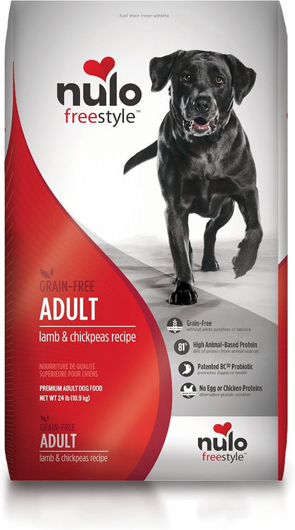 Nulo Adult Lamb Grain-Free Dry Food, 24 lb