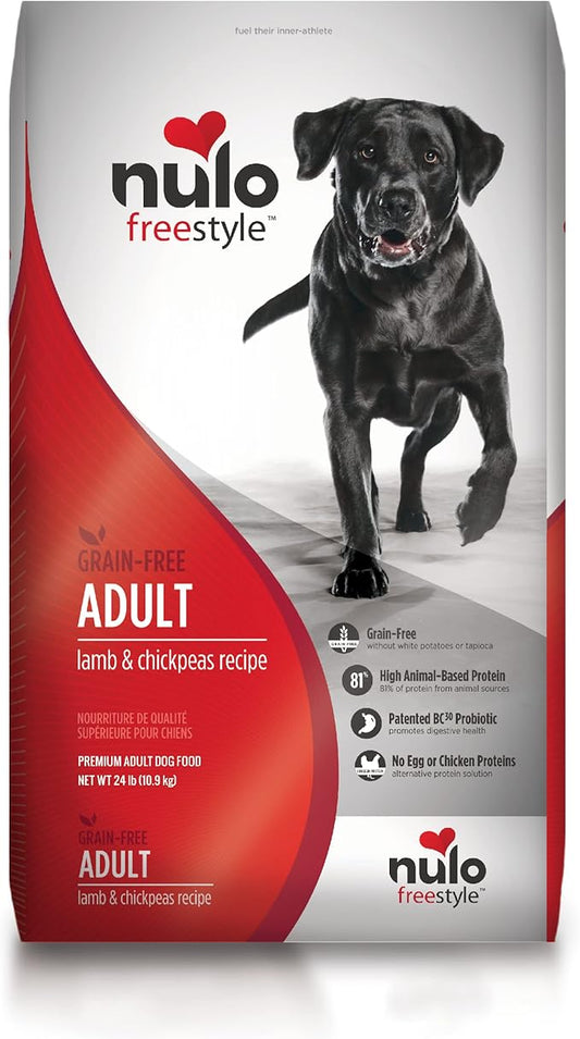 Nulo Adult Lamb Grain-Free Dry Food, 24 lb