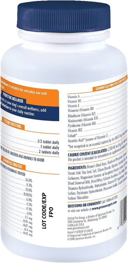PRO·SENSE Vitamin Solutions 90 Count, Chewable Tablets for Dogs, Helps Support Overall Wellness (Pack of 3)