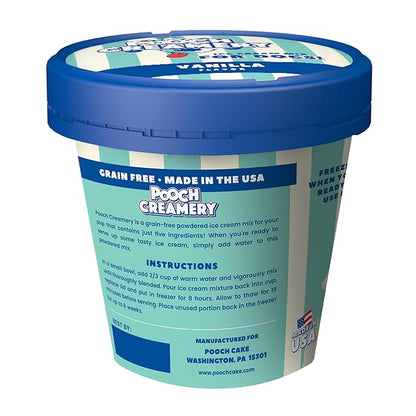 Pooch Creamery Ice Cream Mix for Dogs - Vanilla …