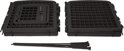 Amazon Basics 8-Panel Octagonal Plastic Pet Pen Fence Enclosure With Gate - 64 x 64 x 34 Inches, Black