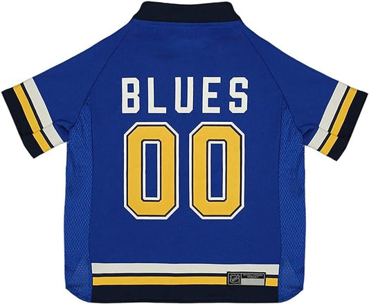 Pets First NHL St.Louis Blues Jersey for Dogs & Cats, X-Large. - Let Your Pet Be A Real NHL Fan!
