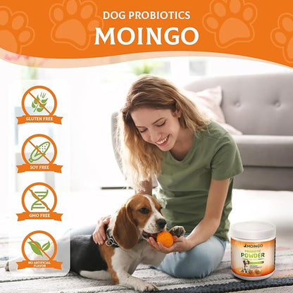 Probiotics for Dogs - Probiotic Powder for Dogs, Dog Probiotics for Immune and Digestive Health -120 Scoops Liver Flavored Probiotic supplement
