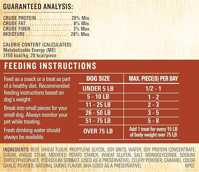 Milo's Kitchen Homestyle Dog Treats, Steak Grillers, 18 Ounce, High Protein, No Artifical Flavors