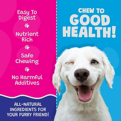 5" Coconut Dog Chews - Premium, All Natural Coconut Dog Treats - Healthy Puppy Treats & Vitamin Rich Rawhide Free Dog Chews - (Original - 2 Pack)
