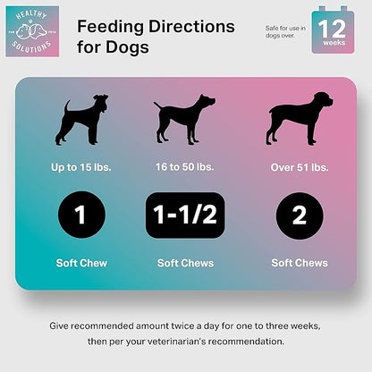 Cranberry Chews for Dogs - UTI, Bladder, Kidney, & Urinary Tract Support - Dog Health Supplements Contain Cranberry Extract, Echinacea, Vitamin C, and Astragalus Root - 60 Soft Treats