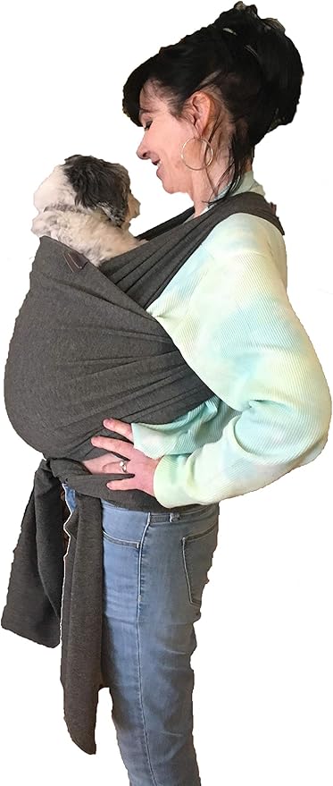 Pet Carrier Sling | Front | Adjustable Hands Free Front Facing Dog Pouch | Relieves Your Pet's Anxiety and Stress (Blue)
