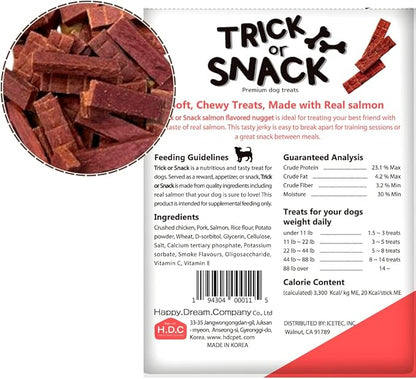 Premium 1lb Dog Jerky Treats | Dog Training | Dog Walking | Natural Grillers | Healthy Smoked Beef Chicken Salmon Chews Snacks Salmon Blueberry Nugget