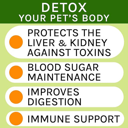 Milk Thistle for Dogs and Cats - Liver Support Supplement - Canine Hepatic Care - Cat & Dog Liver Cleanse - Liquid Milk Thistle Drops for Pets - Liver Protection & Defence - Made in USA - 2 fl oz