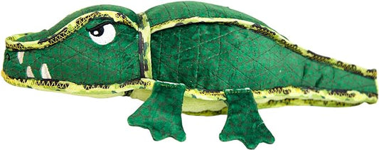 Outward Hound Xtreme Seamz Alligator Squeaky Dog Toy - Reinforced Dense Stuffing Plush Toy