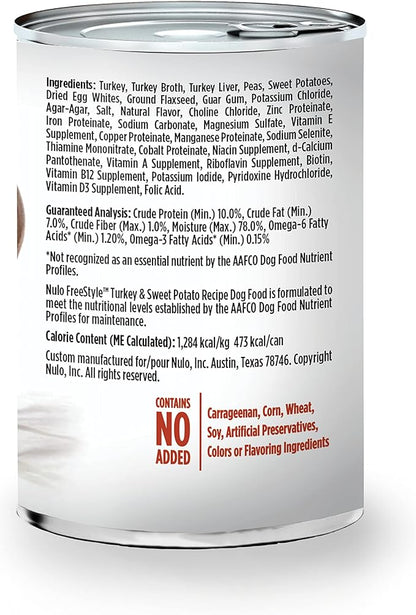 Nulo Grain Free Canned Wet Dog Food (13 oz, Turkey) - 12 Cans