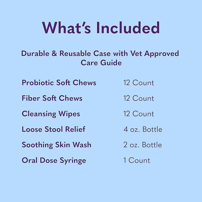 MySimplePetLab Diarrhea Care Dog Kit | Diarrhea Medicine for Dogs to Relieve Loose Stool, Diarrhea, Tummy Troubles, and Stool Accidents | Dog Diarrhea Medication Kit