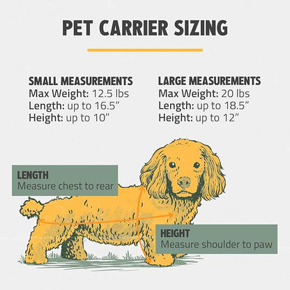 ROVERLUND Airline-Compliant Pet Carrier | includes Leash | Suitable for Pets up to 20lbs