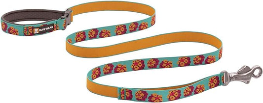 Ruffwear, Flat Out Dog Leash, Adjustable Lead with Padded Handle, Spring Burst