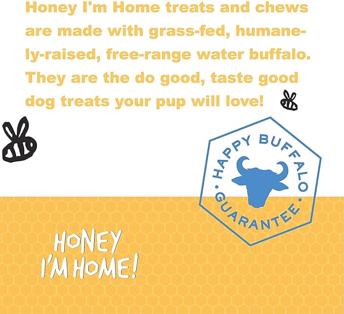 Honey I'm Home Honey Coated Buffalo Mango and Apple Jerky Dog Fruit Treats Variety Pack