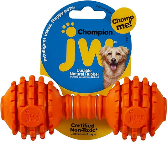 JW Pet Chompion Heavyweight Dog Chew Toy for Medium Breeds, Assorted Colors