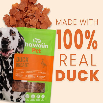 Duck Slice Training Dog Treats 8 oz, Rawhide-Free, Grain-Free, Made with Real Breast, Healthy All Natural, Long-Lasting and Great Tasting Treat