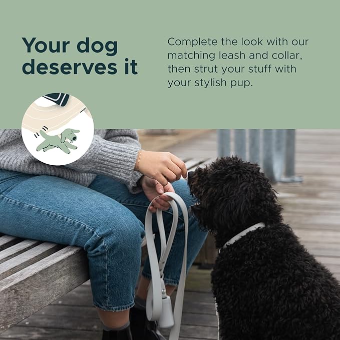 Diggs Dog Poop Bag Dispenser/Holder for Leash - Metal Snap Leash Clip - Case for Poop Bags -Doggie Bag Holder