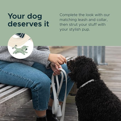 Diggs Dog Poop Bag Dispenser/Holder for Leash - Metal Snap Leash Clip - Case for Poop Bags -Doggie Bag Holder