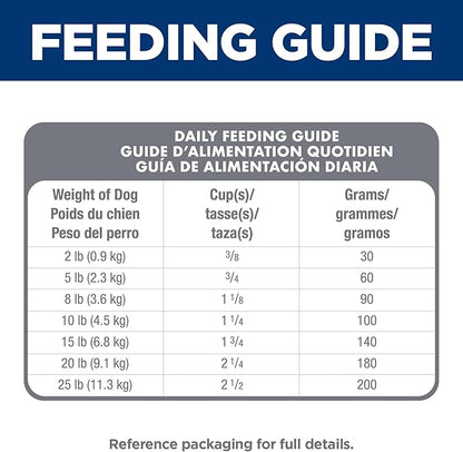 Hill's Science Diet Oral Care, Adult 1-6, Small & Mini Breeds Plaque & Tartar Buildup Support, Dry Dog Food, Chicken, Rice, & Barley, 4 lb Bag