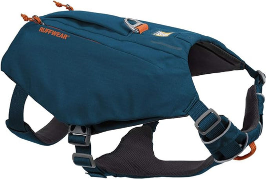 Ruffwear, Switchbak Dog Harness, Pack & Harness Hybrid for Day Trips & Everyday Use, Blue Moon, X-Small