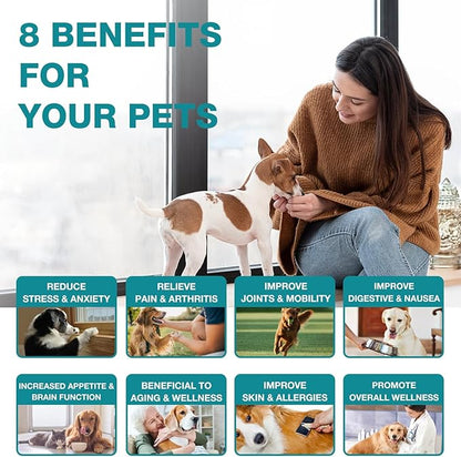 Pet Hemp Oil for Dogs Cats (2 Pack) Joint Pain Support Anxiety Stress Cough Inflammation Relief Skin Arthritis Care Supplement Dog Cat Hemp Drops Tincture (Flavorless)