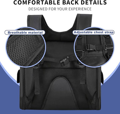 Cat Backpack Carrier for Cats and Dogs, Puppies, Fit Up to 18 Lbs, Dog Backpack Carrier, Cat Backpacks for Carrying Cats, Pet Carrier Backpack Great for Travel Hiking Camping Outdoor
