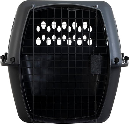 Petmate Pet Porter Dog Kennel 26", Dark Gray & Black, for Pets 20-25lbs, Made in USA