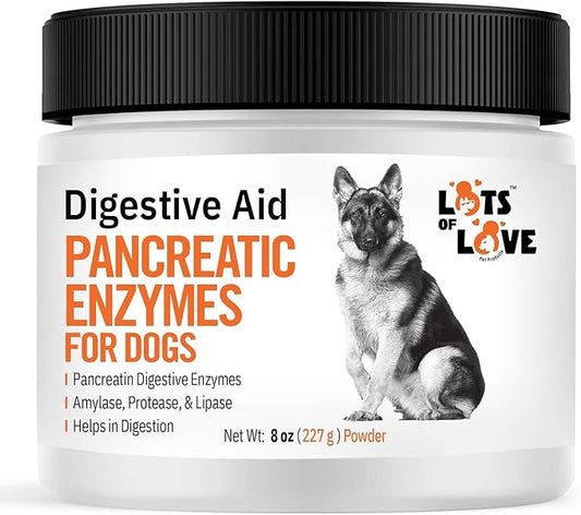 Pancreatic Digestive Enzymes for Dog & Cat (8 Oz Powder) - Thomas Labs Bio Case Earlier - Good Support for EPI - Lots of Love Pet Products
