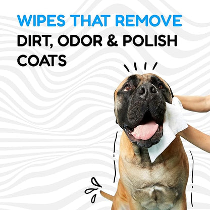 Pacific Pups Dog Wrinkle Wipes French Bulldog and Cats, French Bulldog Wrinkle Wipes for Dogs, Dog Face Wipes French Bulldog Face Wipes, Frenchie Wrinkle Wipes, Dog Body Wipes, Dog Wipes