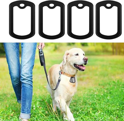 12pcs Dog Tag Silicone Silencer, Black Military Dog Tags Silencers for Authentic Military Id Tags Rubbers to Reduce Noise and Protect Tag, 52 x 31 mm/ 2.04 x 1.22 Inches.