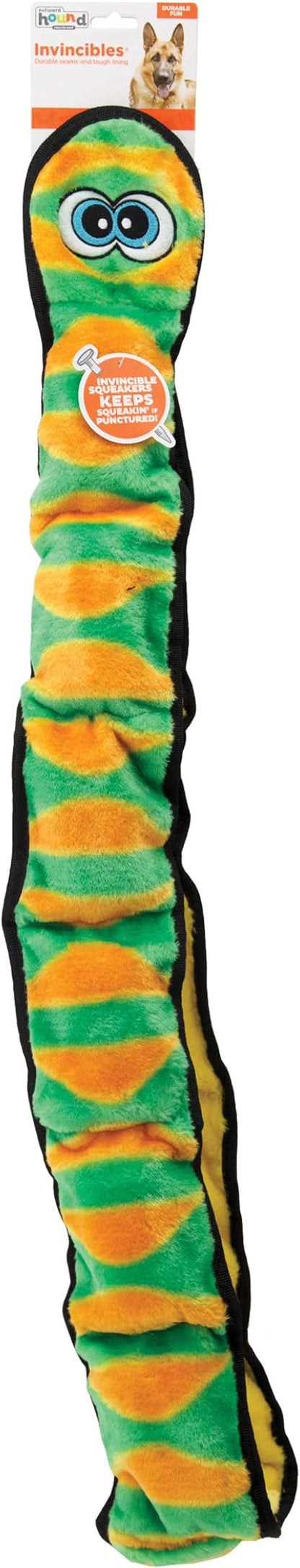 Outward Hound Durablez Green Snake Plush Dog Toy, XXL