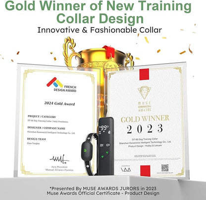 Dog Shock Collar - Electric Dog Training Collar with Remote 1600FT, Rechargeable E-Collar Waterproof Collars with 3 Training Modes, Security Lock for All Breeds, Sizes