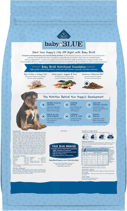 Blue Buffalo Baby Blue Healthy Growth Formula Natural Puppy Dry Dog Food, Chicken and Brown Rice Recipe 11-lb