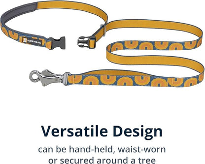Ruffwear, Crag Dog Leash, Hand-Held or Waist-Worn Reflective with Traffic Handle, Canyon Oxbow